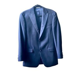 Alfani Slim Fit Navy Suit Jacket 36S | 2-Button Modern Blazer Sport Coat